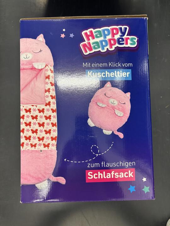 Actual product image Happy Nappers Nappers Cat pink | Large 6-12 years | Play - cuddle - sleep | Children's sleeping bag (137 cm)