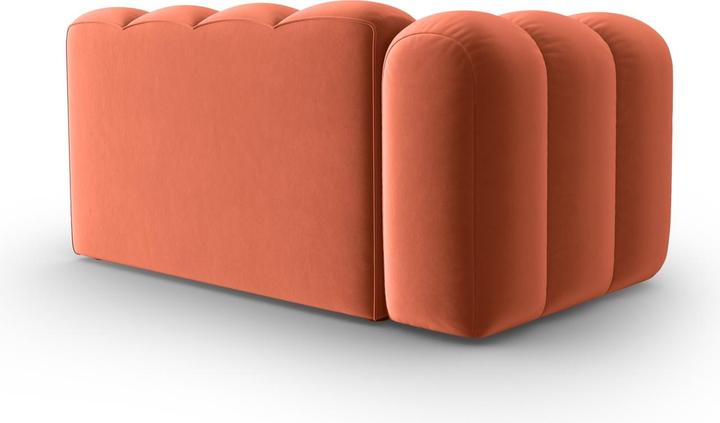 Actual product image Micadoni Velvet Left Modular Sofa, "Lupine", 2 Seats, 145x95x70Made in Europe (2 person sofa, 3-seater, 4-seater)