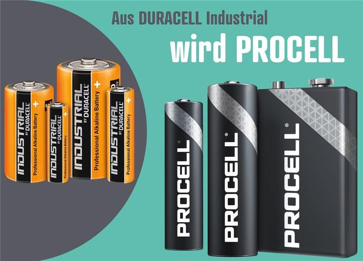 Actual product image Duracell Procell batteries (10 pcs., 9V Block, 673 mAh)