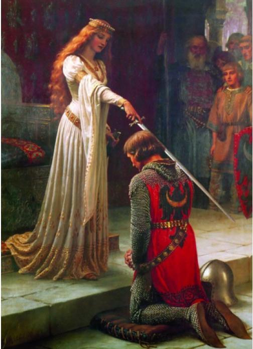 Actual product image Gold Puzzle Puzzle 1000 pieces Leighton Edmund Blair: The Accolade (1000 pieces)