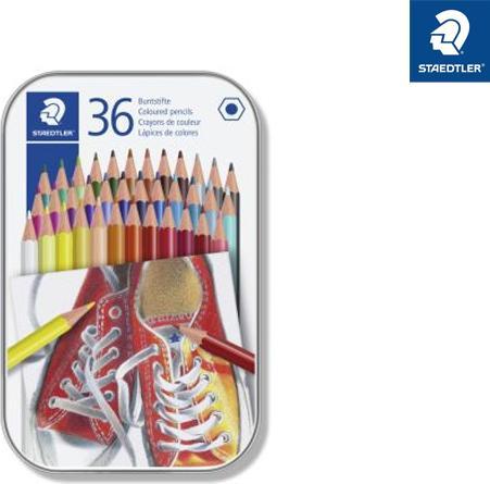 Actual product image Staedtler Crayon hexagonal 36ST (Multicolor, 36 x)