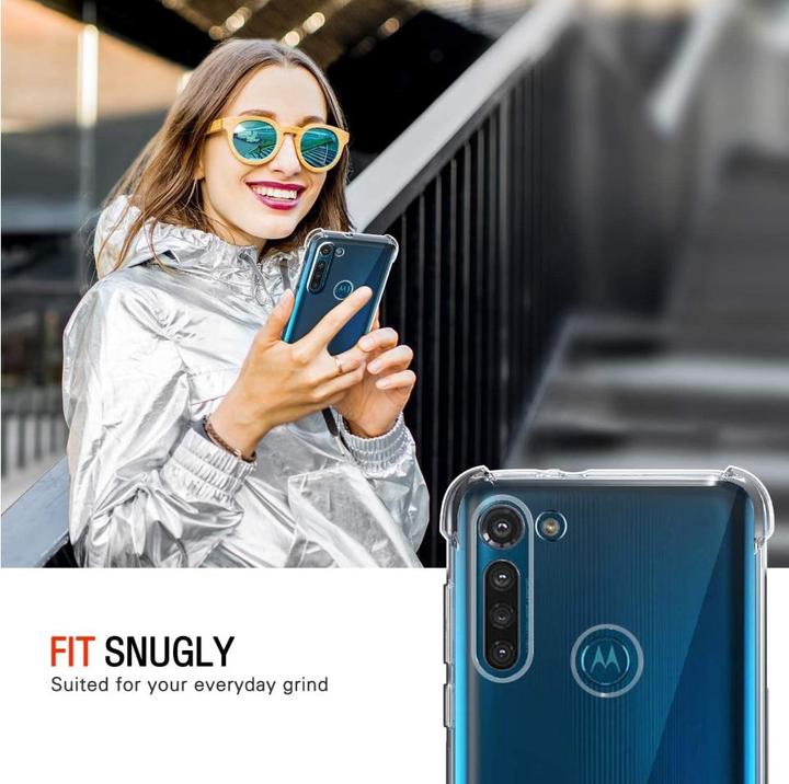 Produktbild Screenguard Motorola Moto G8 Power Hülle Crystal Soft Airbag Bumper (Motorola Moto G8 Power)