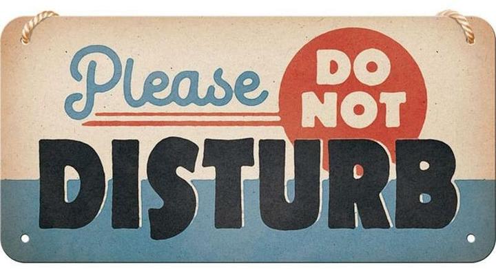 Produktbild Nostalgic-Art Merchandising Schild Do Not Disturb 20 x 10 cm, Metall (1 x 10 x 20 cm)