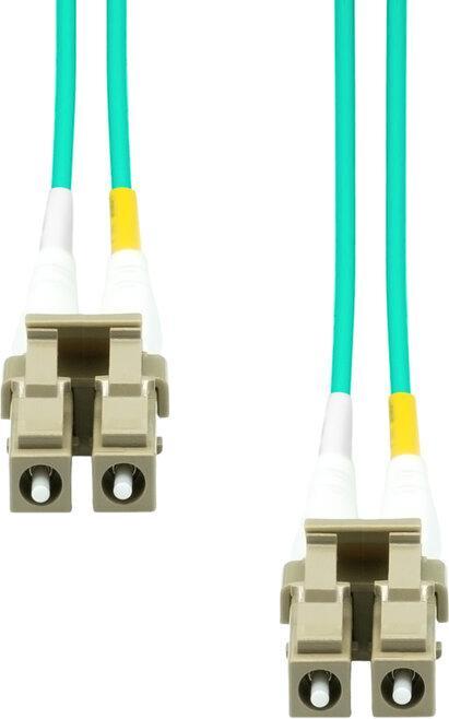Produktbild ProXtend Patch-Kabel LC (M) zu LC (M) 10m UPC OM3 Duplex Glasfaser aquamarine (FO-LCLCOM3D-010) (CAT6, 10 m)