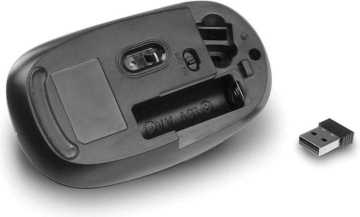 Produktbild Wireless Mouse, USB nano receiver, 1200 dpi, black (Kabellos)