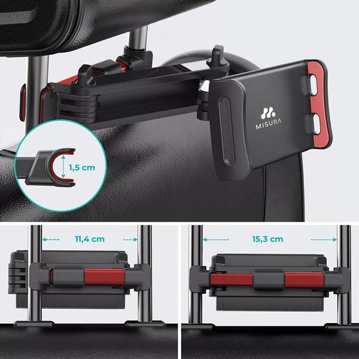 Image du produit Misura Support pliable pour tablette et téléphone portable en voiture