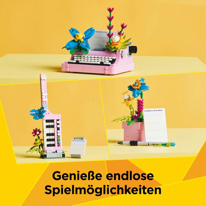 Actual product image LEGO Schreibmaschine mit Blumen (31169, LEGO Creator 3-in-1)