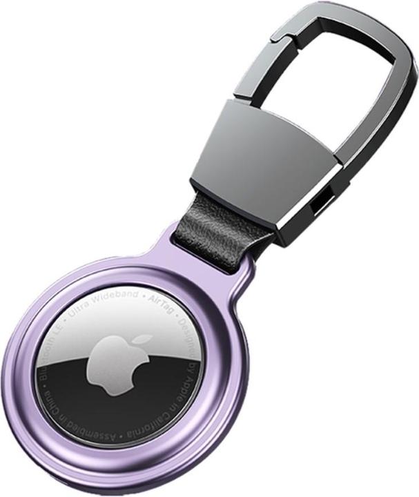 Ueli Express Aluminium Porte-clés magnétique pour Apple AirTag Violet