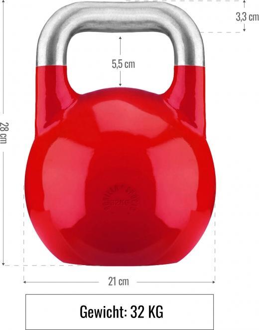 Actual product image Gorilla Sports Kettlebell Competition (1 x 40 kg, 1 x 32 kg, 1 x 20 kg, 1 x 24 kg, 1 x 28 kg, 1 x 8 kg, 1 x 16 kg, 1 x 12 kg)