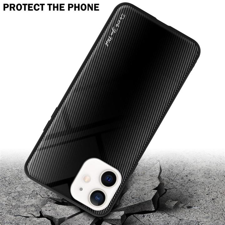 Produktbild Cadorabo TPU Gestreiftes Glas Cover (Apple iPhone 12 mini)