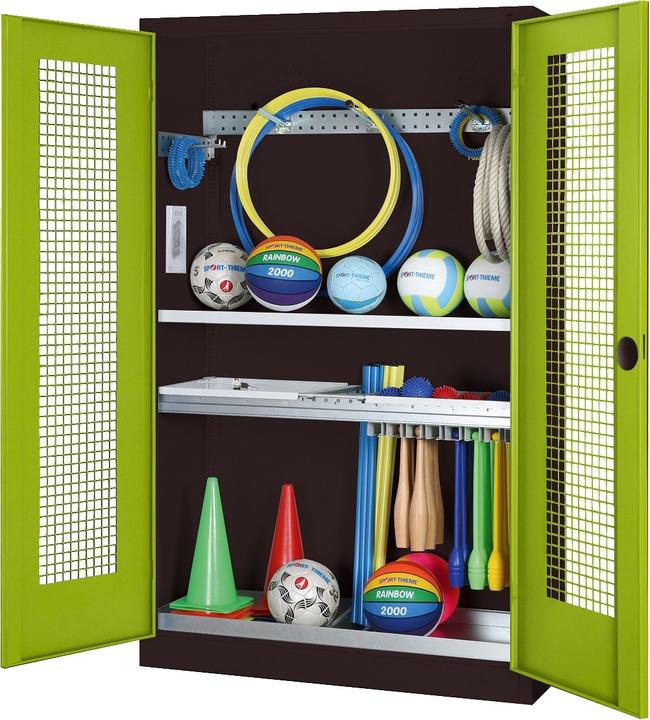 Immagine prodotto C+P Armadio modulare per attrezzature sportive con attrezzatura completa (HxLxP: 195x120x50 cm, con