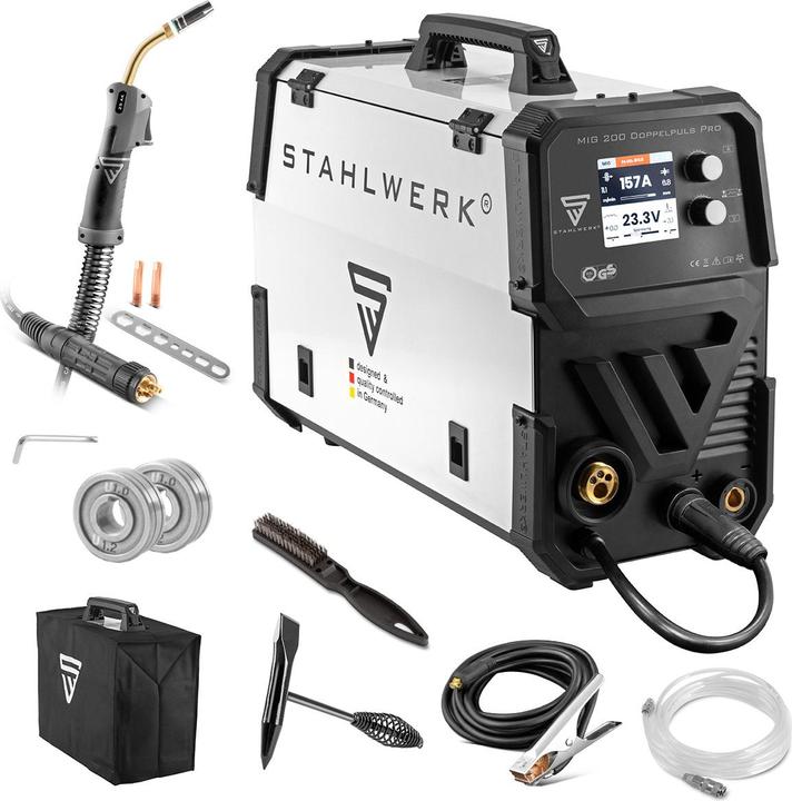 Stahlwerk Welding machine MIG MAG 200 double pulse Pro fully synergic 200 ampere
