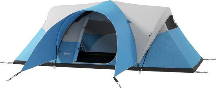 Swisshandel24 Campingzelt, Tunnelzelt, wasserabweisend Familienzelt für 6 Personen, Blau (Tunnelzelt, 6 Personen)