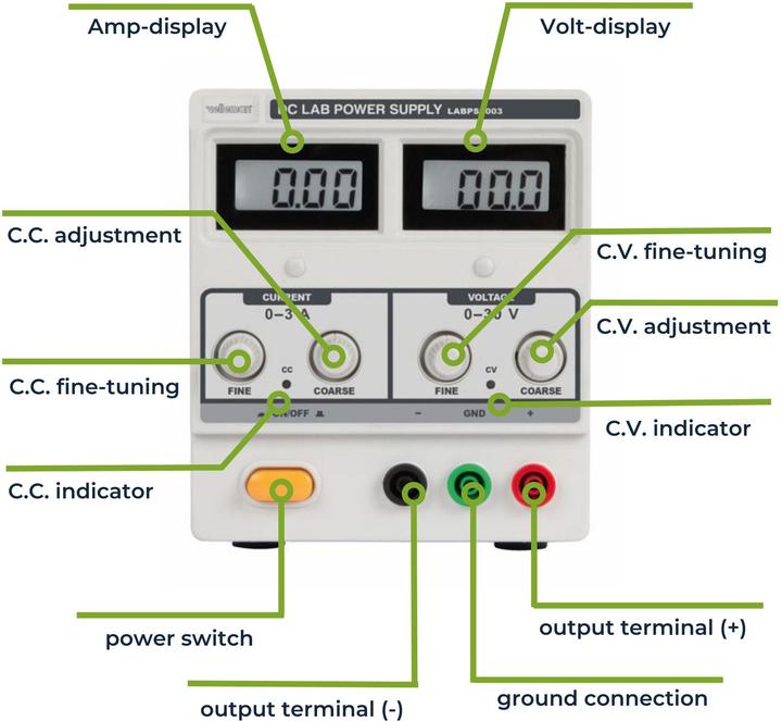Image du produit Velleman LABPS3003 Alimentation de laboratoire