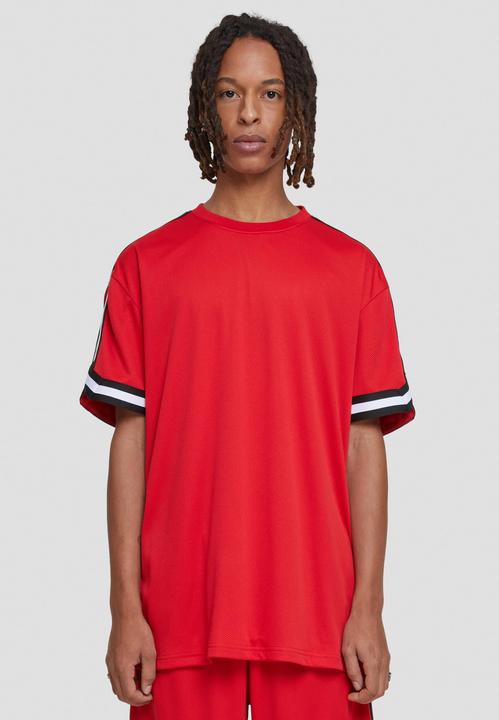 Actual product image Urban Classics Oversized Stripes Mesh Tee - 5280 (XL)