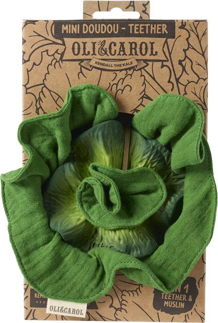 Actual product image Oli and Carol Mini Doudou - Teether Kendall the Kale