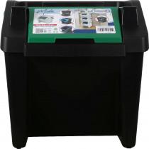 Tontarelli vertical bin with moda handle 28l green/black (28 l)