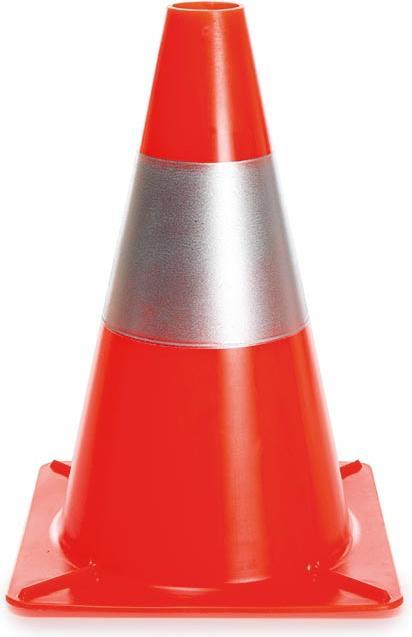 Actual product image Perel Red/silver reflective cone - 30 cm
