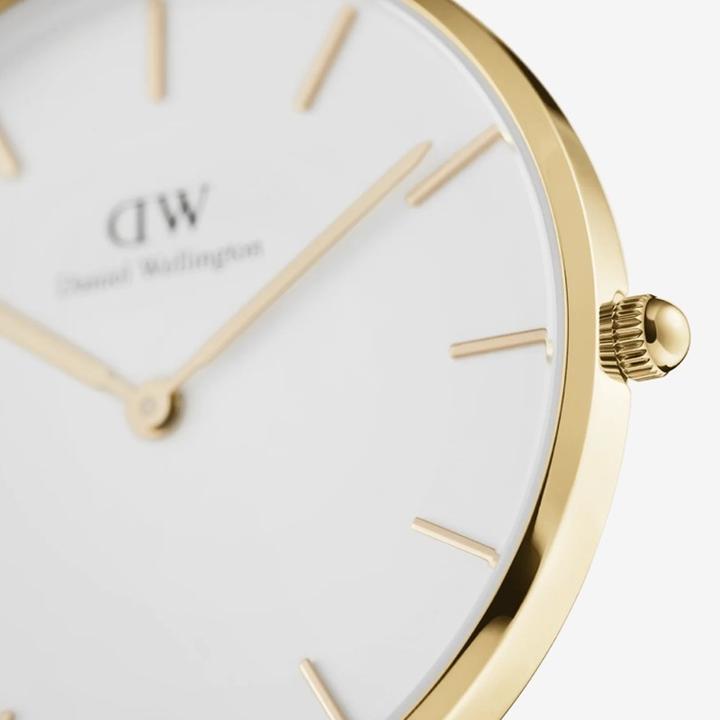 Image du produit Daniel Wellington Classic Petite Evergold blanche (32 mm) (Montre avec pierre précieuse, 32 mm)