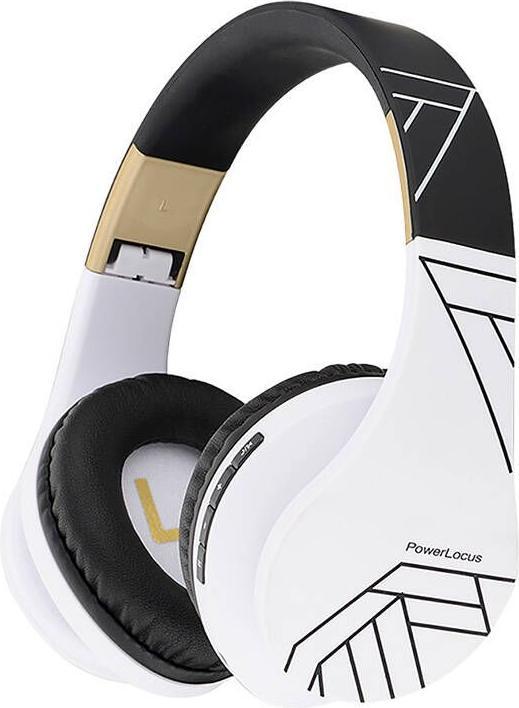 PowerLocus Cuffie wireless P2 (nero-bianco) (ANC, 20 h, Senza fili, Cablato)