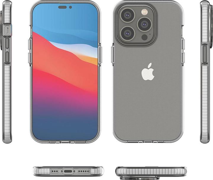 Image du produit Hurtel Étui Spring Case pour iPhone 14 Pro étui en silicone avec cadre rose clair (Apple iPhone 14 Pro)