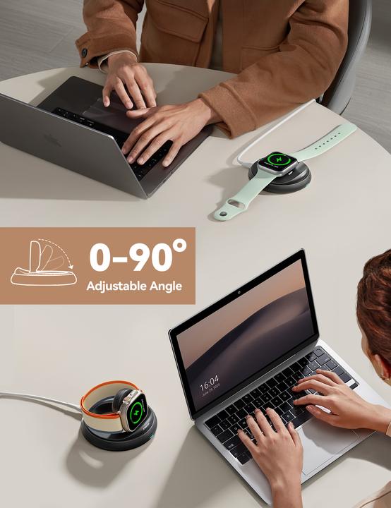Immagine prodotto Joyroom Caricatore wireless pieghevole per Apple Watch/iWatch - Nero (3 W)