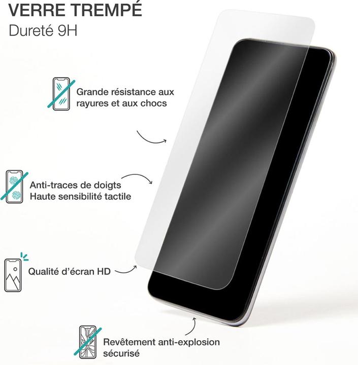 Actual product image Bigben Connected Tempered Glass 2.5D G S21 FE 5G Black (1 Piece, Samsung Galaxy S21 FE 5G)