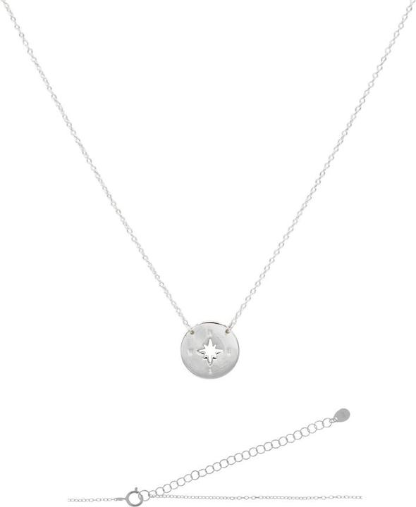 Leyda Halskette Kompass (Silber 925, 38 - 45 cm)