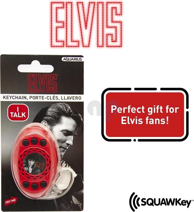 Produktbild NMR Distribution Elvis: SQUAWKey Talking Keychain