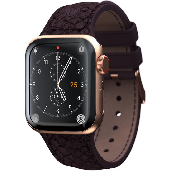 Njord Eldur Watch Strap For (44 mm, 45 mm, Vegan Leather, Stainless steel fastener, Salmon leather)