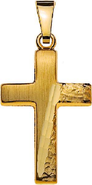 Image du produit Muau Barre-Croix en or jaune 750, 18x12mm (Or jaune 750)