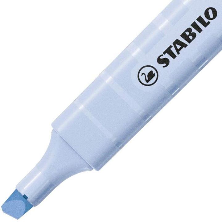 Produktbild STABILO Textmarker - swing cool Pastel - 10er Pack - Wolkenblau (Wolkenblau, 4 mm, 1 x)