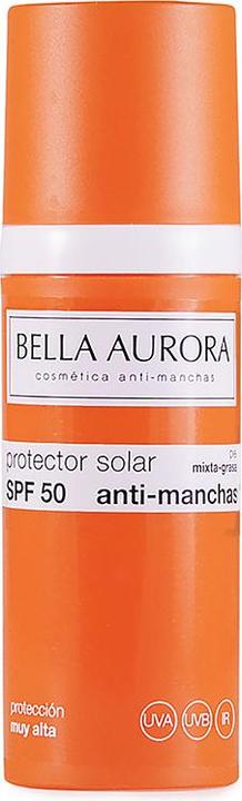 Actual product image Bella Aurora SOLAR gel anti-manchas mixta/grasa SPF50 50 ml (Suntan cream, SPF 50, 50 ml)