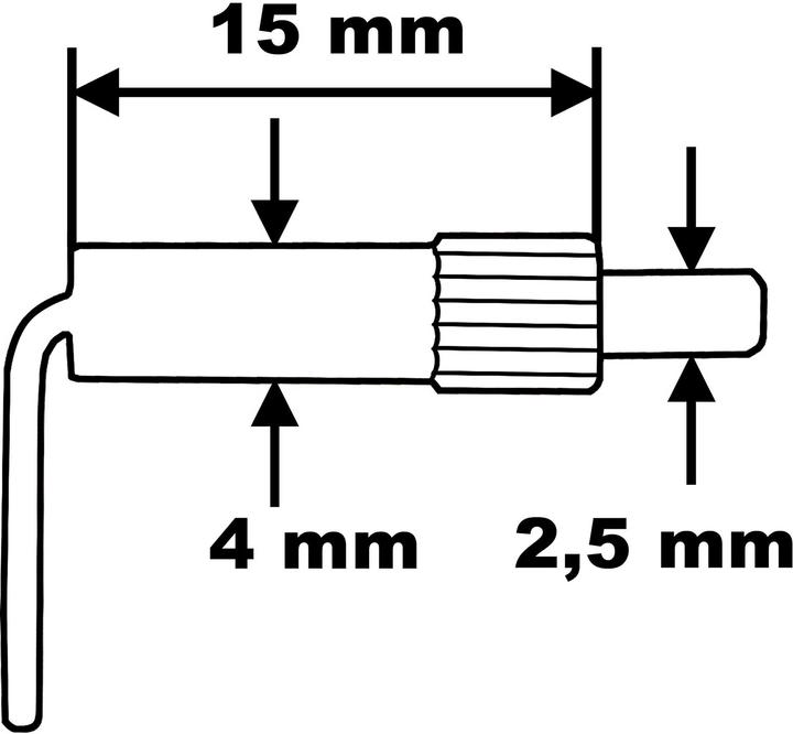 Actual product image Modellbau Lindinger canopy lock small brass