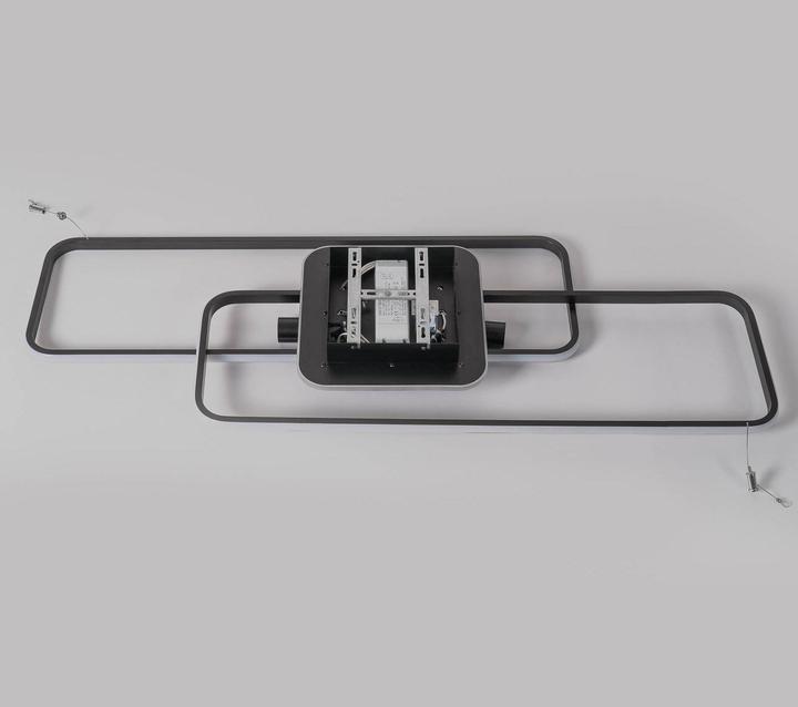 Produktbild Lucande Tival LED-Deckenlampe, lang, schwarz (2190 lm)