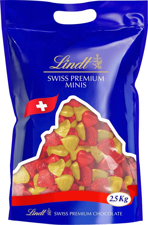 Produktbild Lindt Herzen Milch Rot & Gold (2500 g)