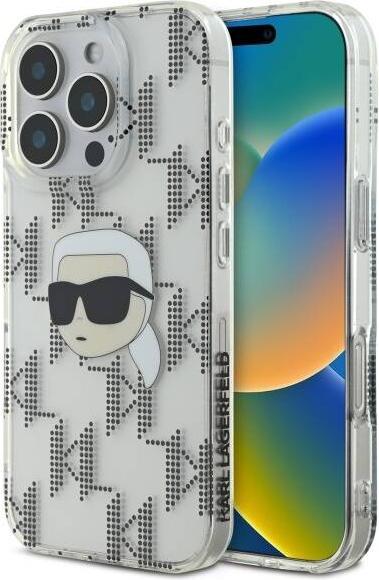Image du produit Karl Lagerfeld KLHCP16LHKLPKHT iPhone 16 Pro 6.3" przezroczysty/transparent hardcase IML Karl Head E (Apple iPhone 16 Pro)
