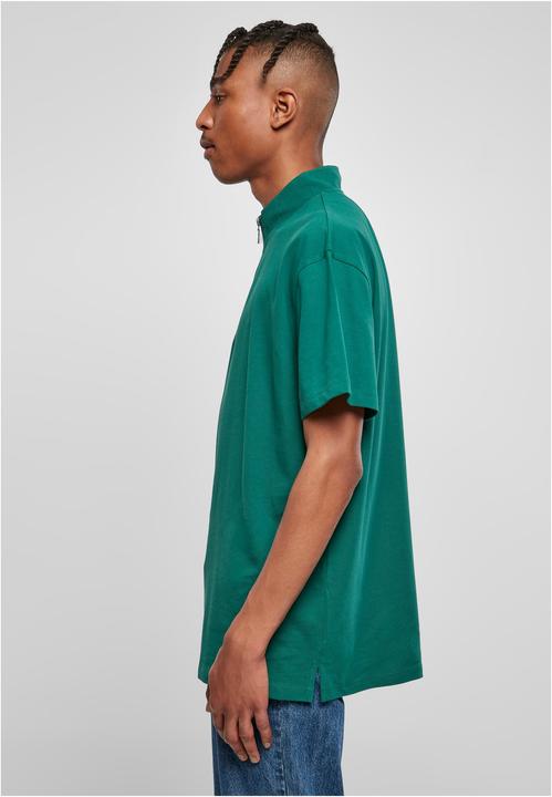 Actual product image Urban Classics Boxy Zip Pique Tee - 17004 (XS)