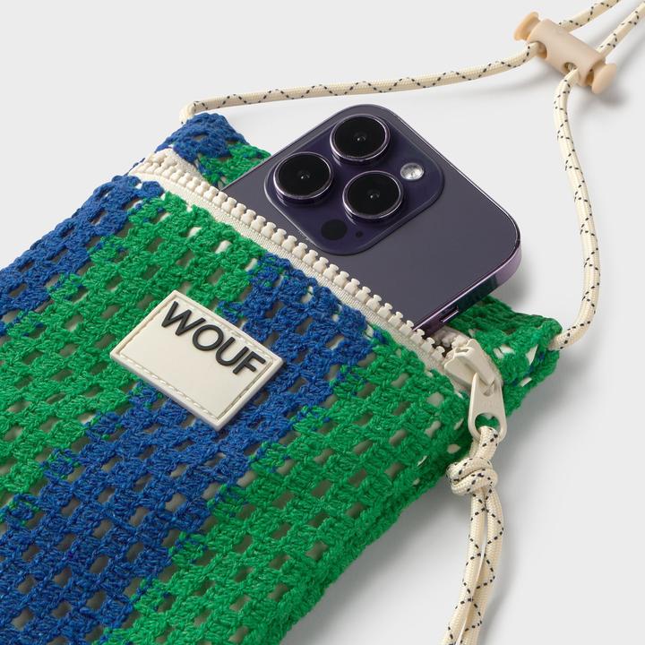 Actual product image Wouf Crochet Handytasche 13 cm