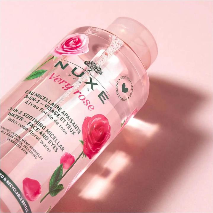 Image du produit Nuxe Very Rose - Eau Démaquillante Micellaire Apaisante 3en1 (Chiffons de nettoyage, 750 ml)
