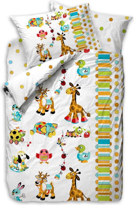 Cotton Box Baby Bettwäsche Play Animals (100 x 135 cm, 35 x 45 cm, 40 x 60 cm)