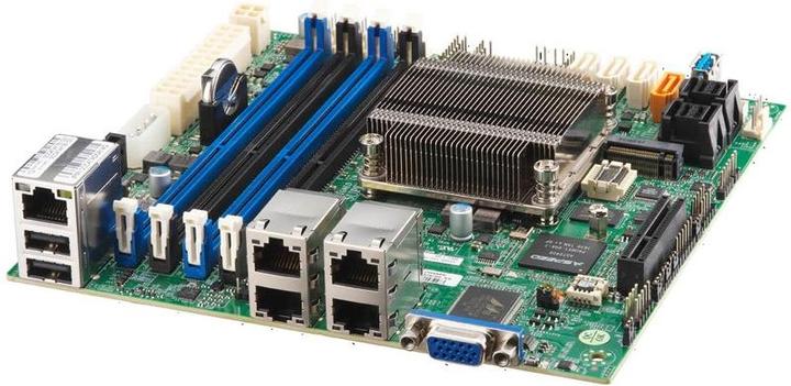 Image du produit Supermicro A2SDi-8C-HLN4F - Carte mère - Mini-ITX (à bord, Mini-ITX)
