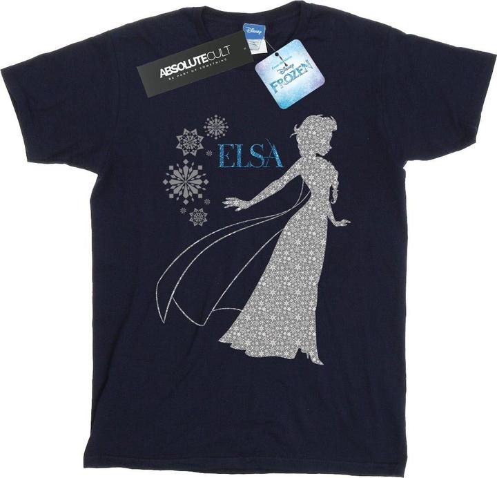 Disney Frozen Elsa Christmas Silhouette TShirt (XL)