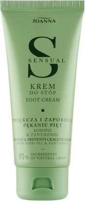 Joanna Sinnliche Fusscreme für Frauen mit Urea, Hanf und Panthenol 100g (Fussdeodorant & -puder)