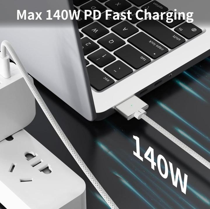 Produktbild PowerGuard USB-C auf MagSafe 3 Ladekabel für MacBook Air, Pro (2021-2024) (USB 3.2 Gen 1, 50 W)