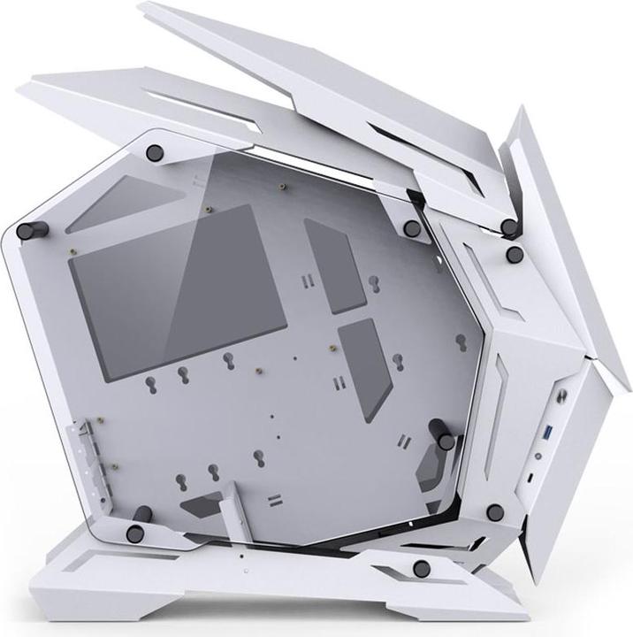 Produktbild Jonsbo MOD3 Mini Micro-ATX Tower Showcase, gehärtetes Glas - Weiss (mATX, Mini-ITX)