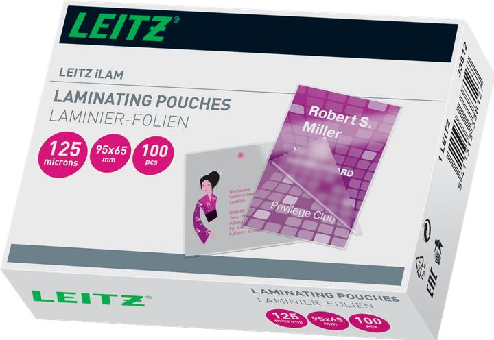 Produktbild Leitz Laminier-Folientasche 65x95mm (65 x 95 mm, 100 Stück, 125 µm)