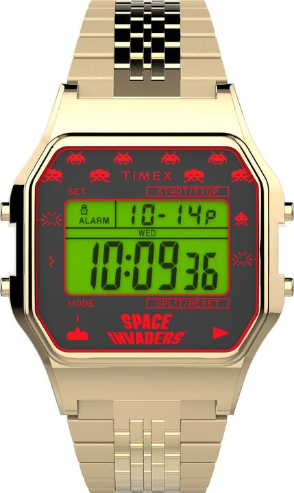 Actual product image Timex Special Projects T80 x Space Invaders TW2V30100U8 (Digital watch, 35 mm)