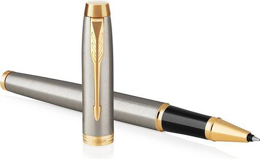 Produktbild Parker Rollerball IM Brushed Metal BL F Schw (Grau, 1 x)