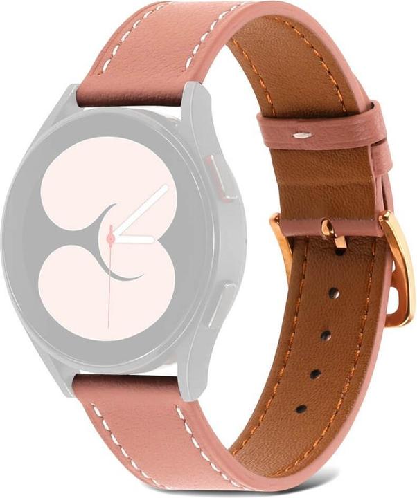 Produktbild Cover-Discount Galaxy Watch 5 - Lederarmband rosa (Kunstleder)